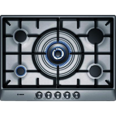 Bosch Avantixx PCQ715B90E 70cm Gas Hob in Brushed Steel Bosch Avantixx PCQ715B90E 70cm Gas Hob in Brushed Steel